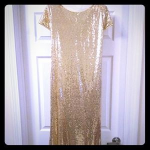 Gold Sequin Dress